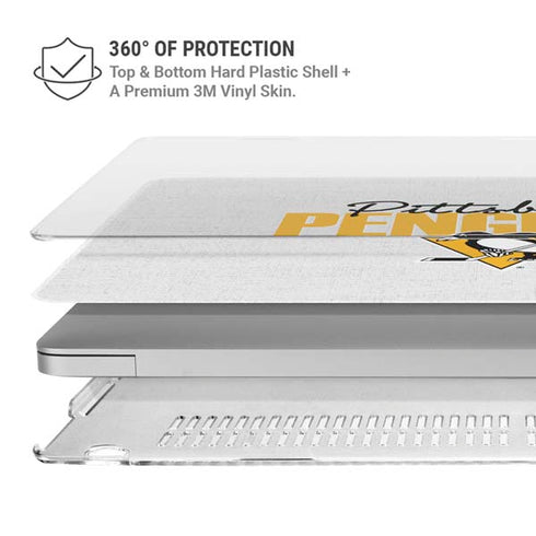 NHL Pittsburgh Penguins Script MacBook Air 13in M1 (2021) Case plus Skin