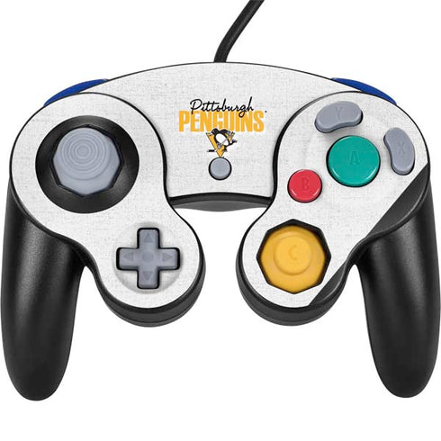 NHL Pittsburgh Penguins Script Nintendo GameCube Controller Skin