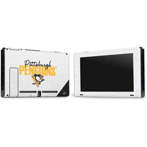 NHL Pittsburgh Penguins Script Nintendo Switch Bundle Skin