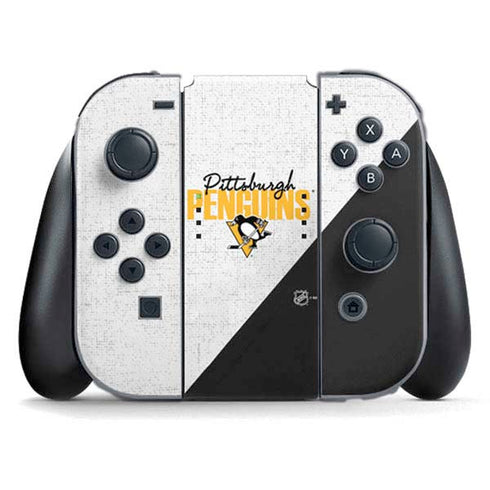 NHL Pittsburgh Penguins Script Nintendo Switch (2017-2021) Joy-Con Controller Skin