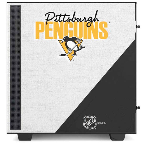 NHL Pittsburgh Penguins Script NZXT H510 Compact ATX Mid-Tower Case Skin