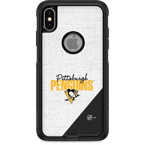 NHL Pittsburgh Penguins Script Otterbox Commuter iPhone Skin
