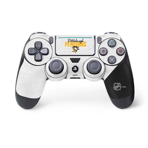 NHL Pittsburgh Penguins Script PS4 Pro/Slim Controller Skin