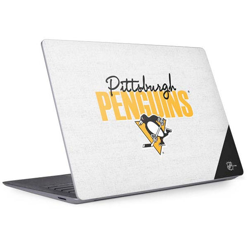 NHL Pittsburgh Penguins Script Surface Laptop 3 13.5in Skin