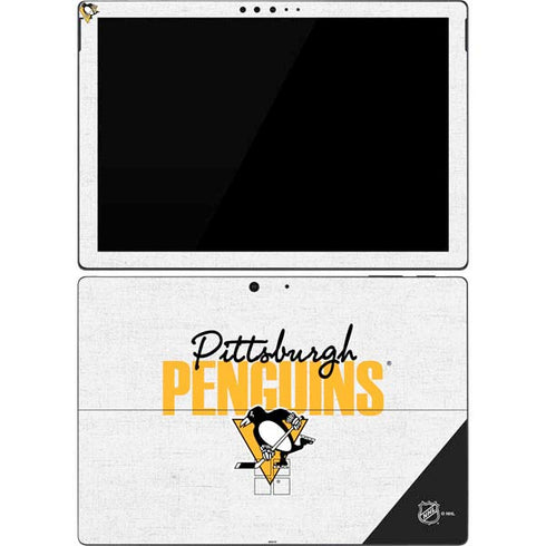 NHL Pittsburgh Penguins Script Surface Pro 7 Skin