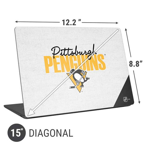 NHL Pittsburgh Penguins Script Universal Laptop 15in (12.2 x 8.8in) Skin