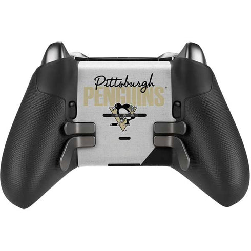 NHL Pittsburgh Penguins Script Xbox Elite Wireless Controller Series 2 Skin