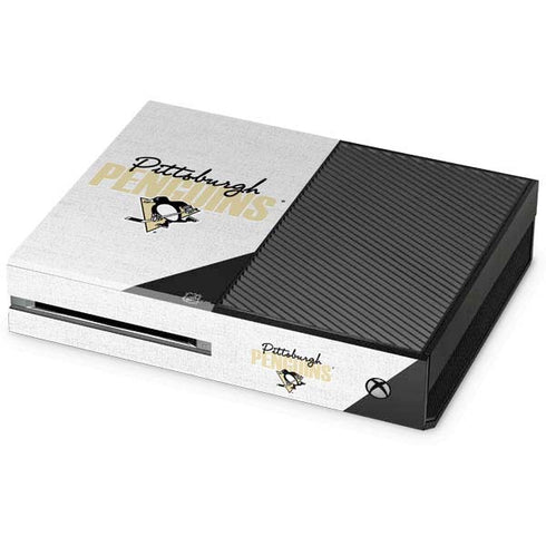 NHL Pittsburgh Penguins Script Xbox One Console Skin