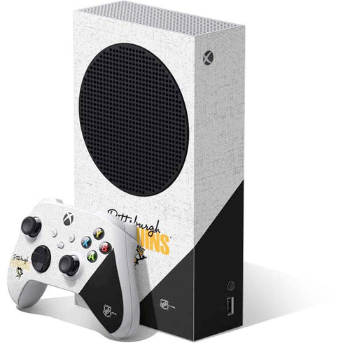 NHL Pittsburgh Penguins Script Xbox Series S Skins