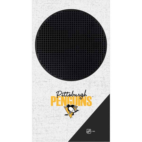 NHL Pittsburgh Penguins Script Xbox Series S Console Skin