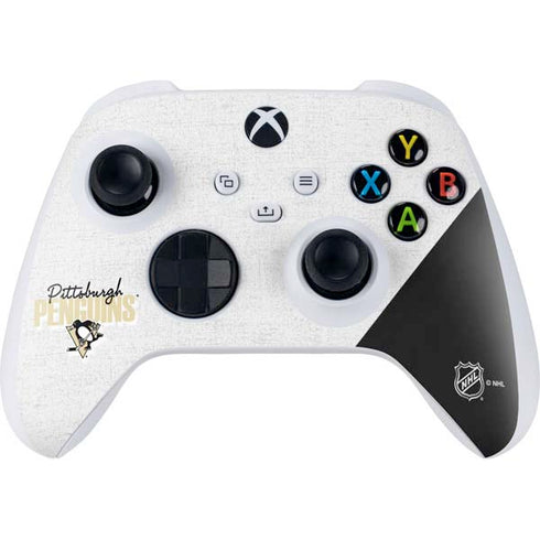 NHL Pittsburgh Penguins Script Xbox Series S Controller Skin
