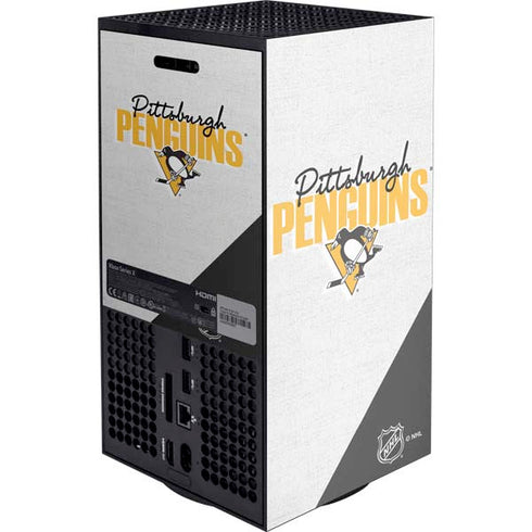 NHL Pittsburgh Penguins Script Xbox Series X Console Skin