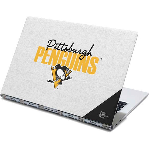 NHL Pittsburgh Penguins Script Yoga 910 2-in-1 14in Touch-Screen Skin
