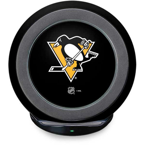 NHL Pittsburgh Penguins Solid Background Fast Charge Wireless Charging Stand Skin