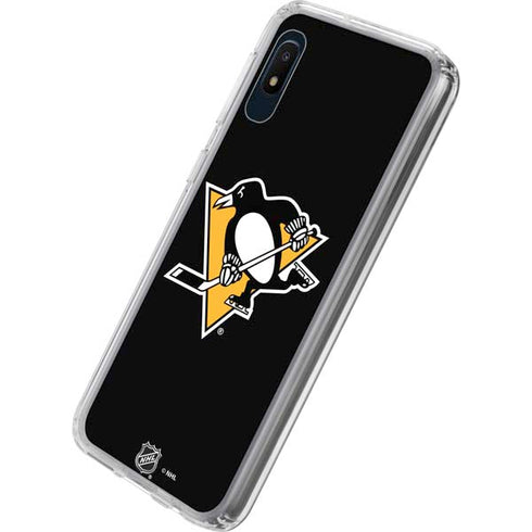 NHL Pittsburgh Penguins Solid Background Galaxy A10e Clear Case