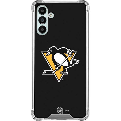 NHL Pittsburgh Penguins Solid Background Galaxy A13 5G Clear Case