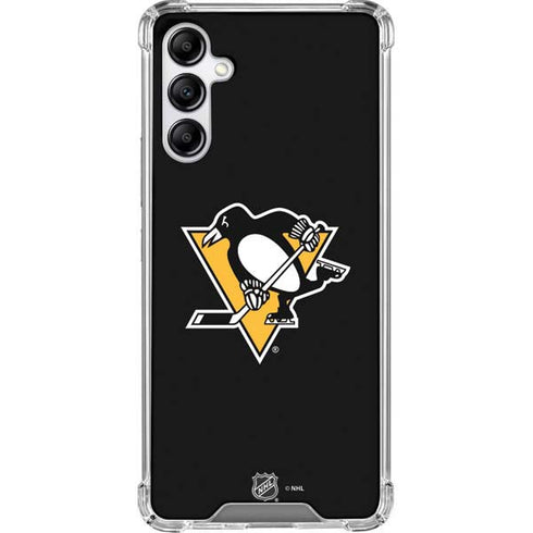 NHL Pittsburgh Penguins Solid Background Galaxy A14 5G Clear Case