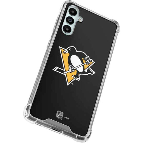 NHL Pittsburgh Penguins Solid Background Galaxy A14 5G Clear Case