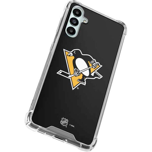 NHL Pittsburgh Penguins Solid Background Galaxy A15 5G Clear Case