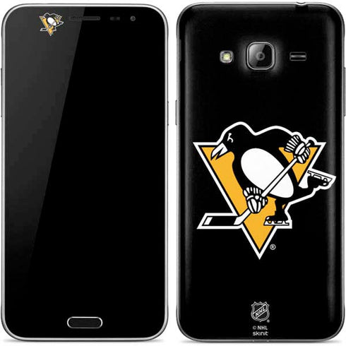 NHL Pittsburgh Penguins Solid Background Galaxy J3 Skin