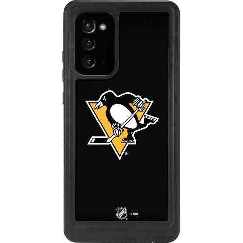 NHL Pittsburgh Penguins Solid Background Galaxy Note20 5G Waterproof Case