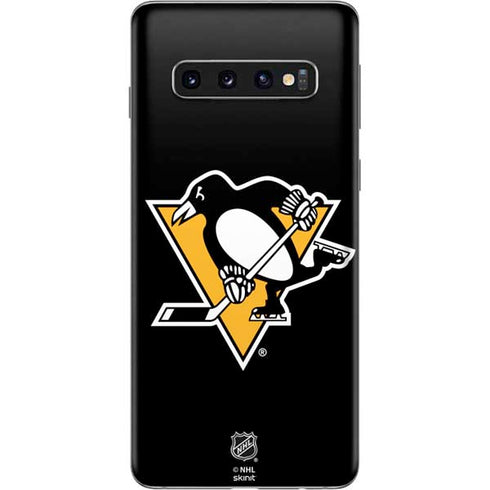 NHL Pittsburgh Penguins Solid Background Galaxy S10 Skin