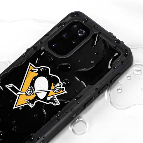 NHL Pittsburgh Penguins Solid Background Galaxy S20 Plus Waterproof Case
