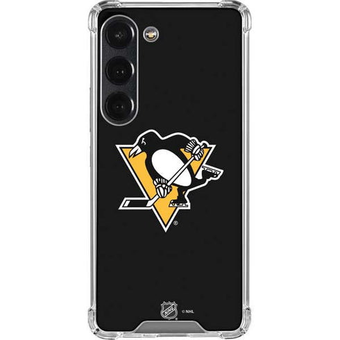 NHL Pittsburgh Penguins Solid Background Galaxy S23 Clear Case