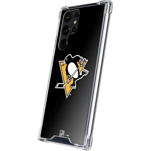 NHL Pittsburgh Penguins Solid Background Galaxy S24 Ultra Clear Case