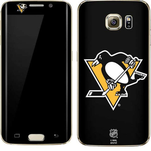 NHL Pittsburgh Penguins Solid Background Galaxy S7 Edge Skin