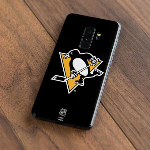 NHL Pittsburgh Penguins Solid Background Galaxy S9 Plus Skin