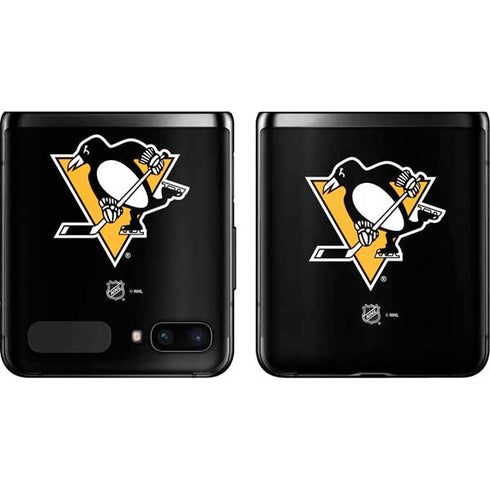 NHL Pittsburgh Penguins Solid Background Galaxy Z Flip Skin