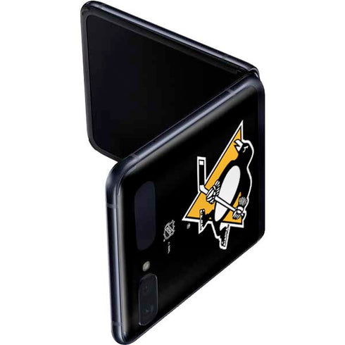 NHL Pittsburgh Penguins Solid Background Galaxy Z Flip Skin