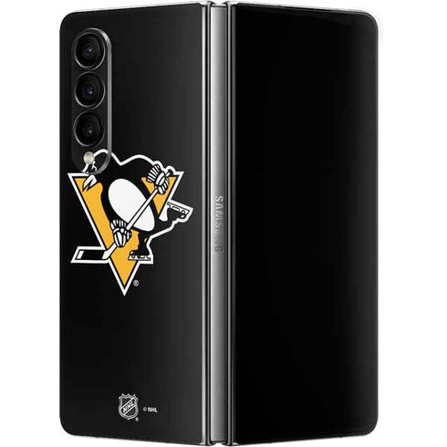 NHL Pittsburgh Penguins Solid Background Galaxy Z Fold4 5G Skin