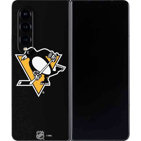 NHL Pittsburgh Penguins Solid Background Galaxy Z Fold4 5G Skin