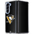 NHL Pittsburgh Penguins Solid Background Galaxy Z Fold5 5G Clear Case