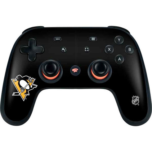 NHL Pittsburgh Penguins Solid Background Google Stadia Controller Skin