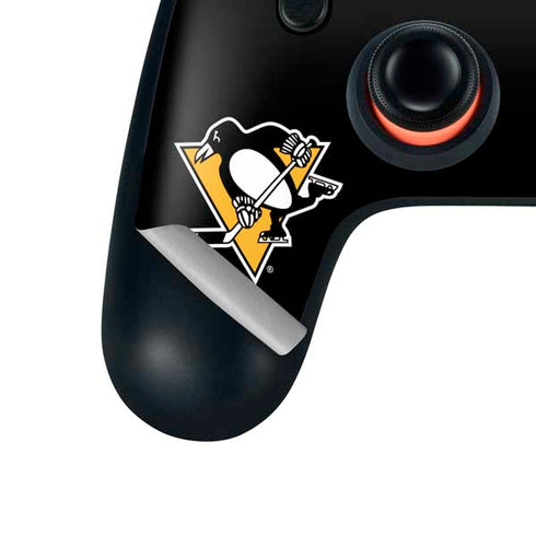NHL Pittsburgh Penguins Solid Background Google Stadia Controller Skin