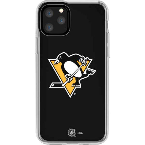 NHL Pittsburgh Penguins Solid Background iPhone 11 Pro Clear Case