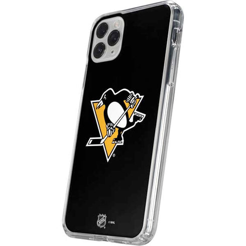 NHL Pittsburgh Penguins Solid Background iPhone 11 Pro Clear Case