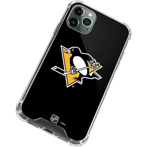 NHL Pittsburgh Penguins Solid Background iPhone 11 Pro Max Clear Case