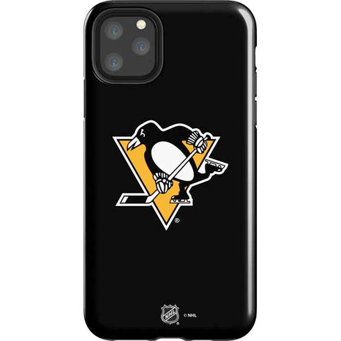 NHL Pittsburgh Penguins Solid Background iPhone 11 Pro Max Impact Case