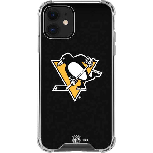 NHL Pittsburgh Penguins Solid Background iPhone 12 Clear Case