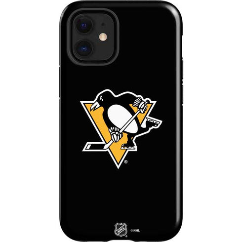 NHL Pittsburgh Penguins Solid Background iPhone 12 Mini Impact Case