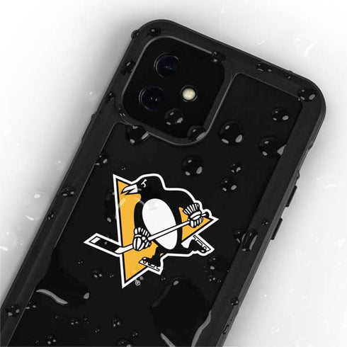 NHL Pittsburgh Penguins Solid Background iPhone 12 Mini Waterproof Case