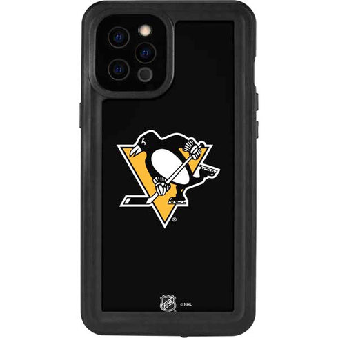 NHL Pittsburgh Penguins Solid Background iPhone 12 Pro Max Waterproof Case