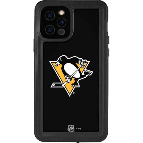NHL Pittsburgh Penguins Solid Background iPhone 12 Pro Waterproof Case