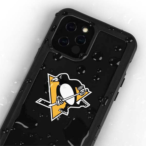 NHL Pittsburgh Penguins Solid Background iPhone 12 Pro Waterproof Case