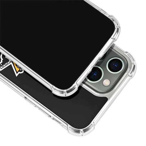 NHL Pittsburgh Penguins Solid Background iPhone 13 Pro Clear Case
