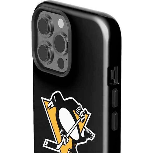 NHL Pittsburgh Penguins Solid Background iPhone 13 Pro Max Impact Case